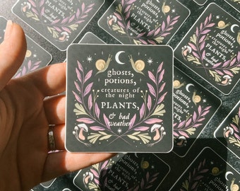 Creatures of the Night Sticker | matte Vinyl Stickers | 3” | creepy art