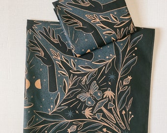 Luminary Bandana | Altar cloth | Witchy apparel