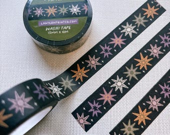 Astra Washi Tape - Whimsical Hand-Drawn Stars