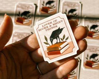 Bookish Crow | 2” Vinyl STICKER | Stamp