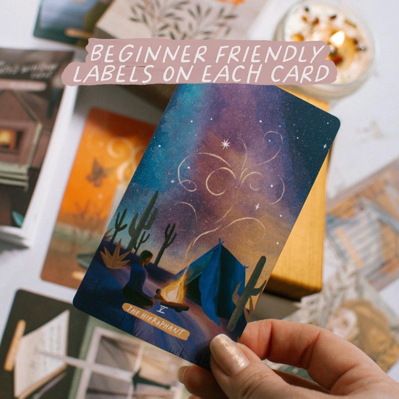 The Lighted Window Tarot Deck | Cozy tarot | Cottagecore | Diverse Rep image 5