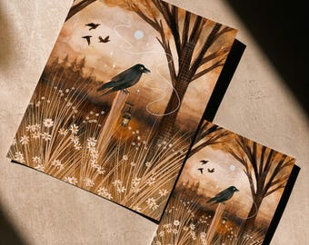 Messenger's Call, Multiple Sizes, Giclee print | Magical Crow Art | Magical decor