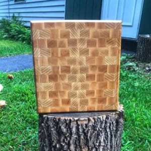 Custom, Made-To-Order Ash Butcher Block. Design Your Own Endgrain Board!