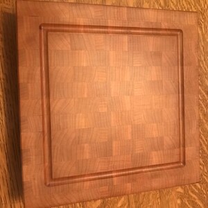 Custom, Made-To-Order Hard White Maple Wood Butcher Block. Design Your Own Endgrain Board!