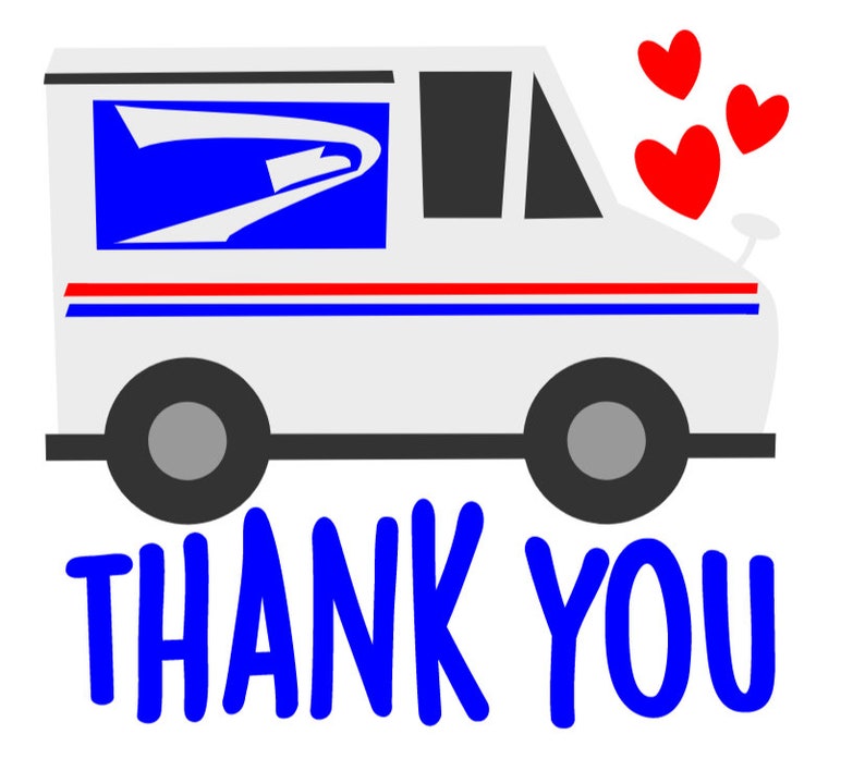 Thank You Mailbox Decal USPS Sticker Etsy