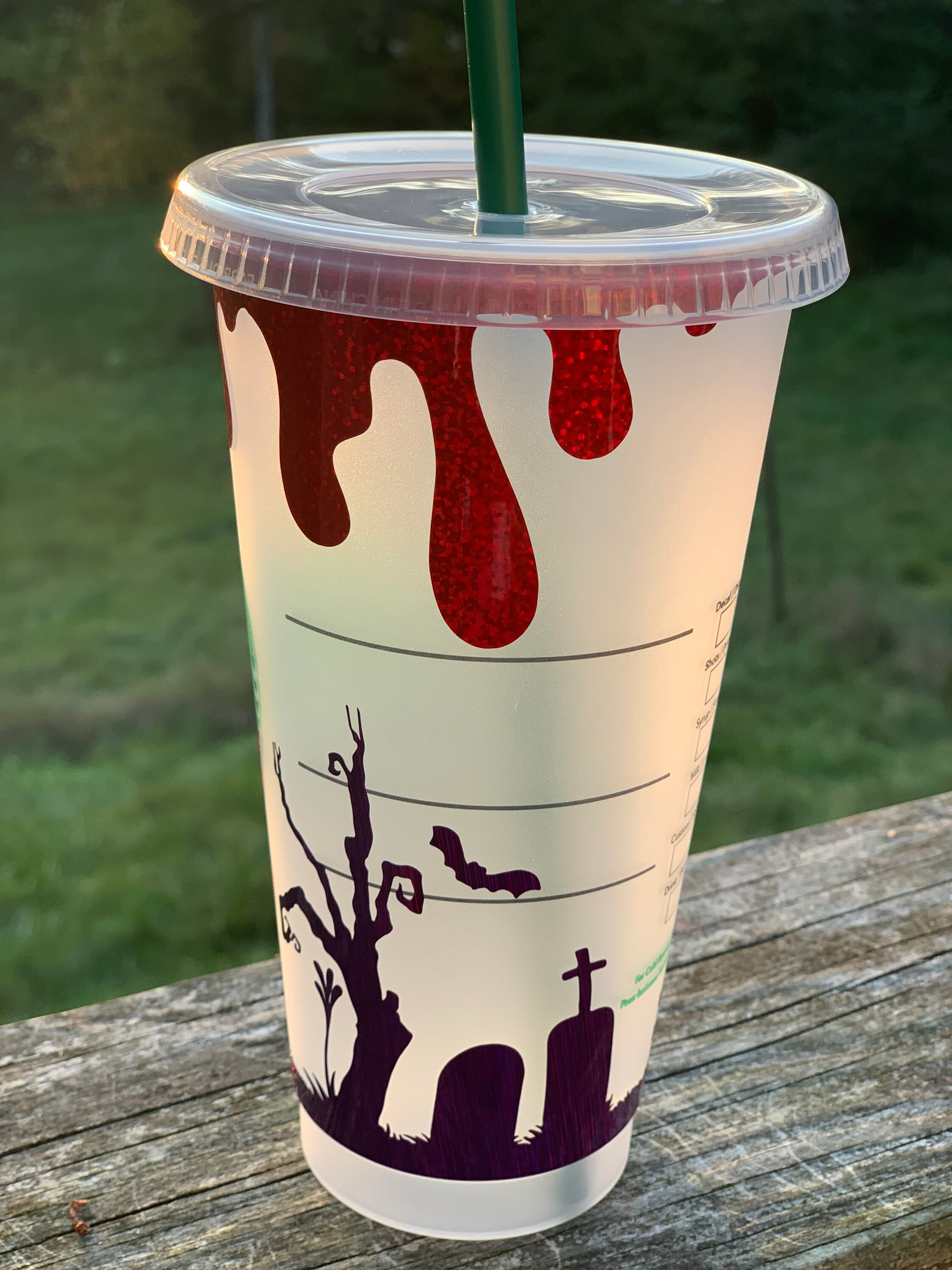Halloween Starbucks Cold Cup / Venti Halloween Tumbler With Etsy