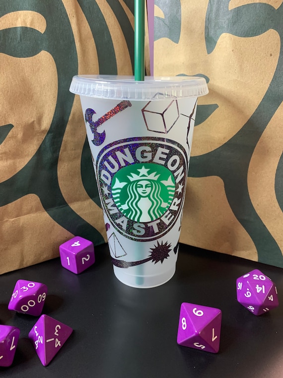 Dnd Starbucks Cold Cup / Venti Dungeon & Dragons Tumbler With Etsy