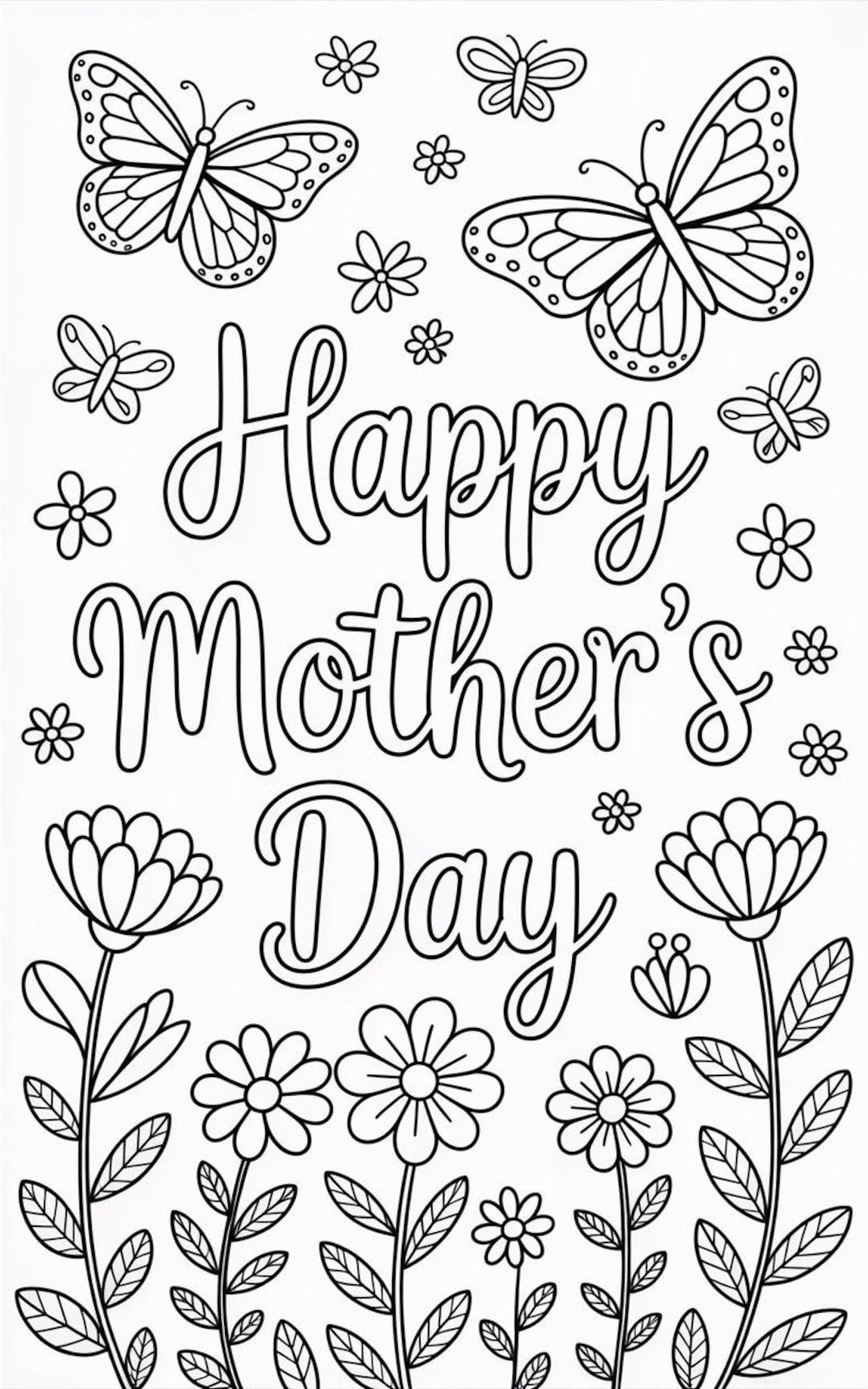 Mother's Day Coloring Pages Bundle | 5 Printable Coloring Sheets for ...