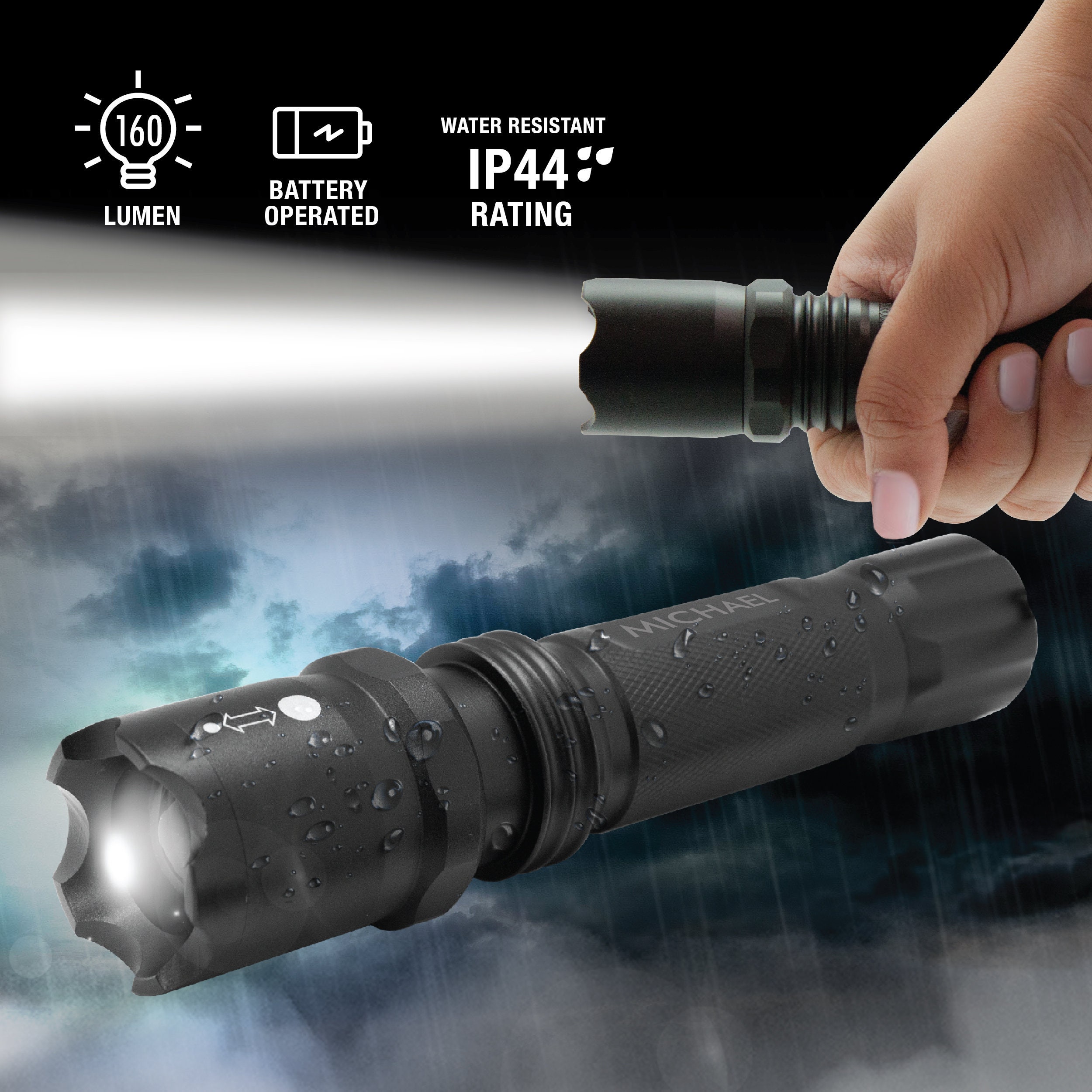 Personalized Laser Engraved Aluminum LED Tactical Flashlight Etsy
