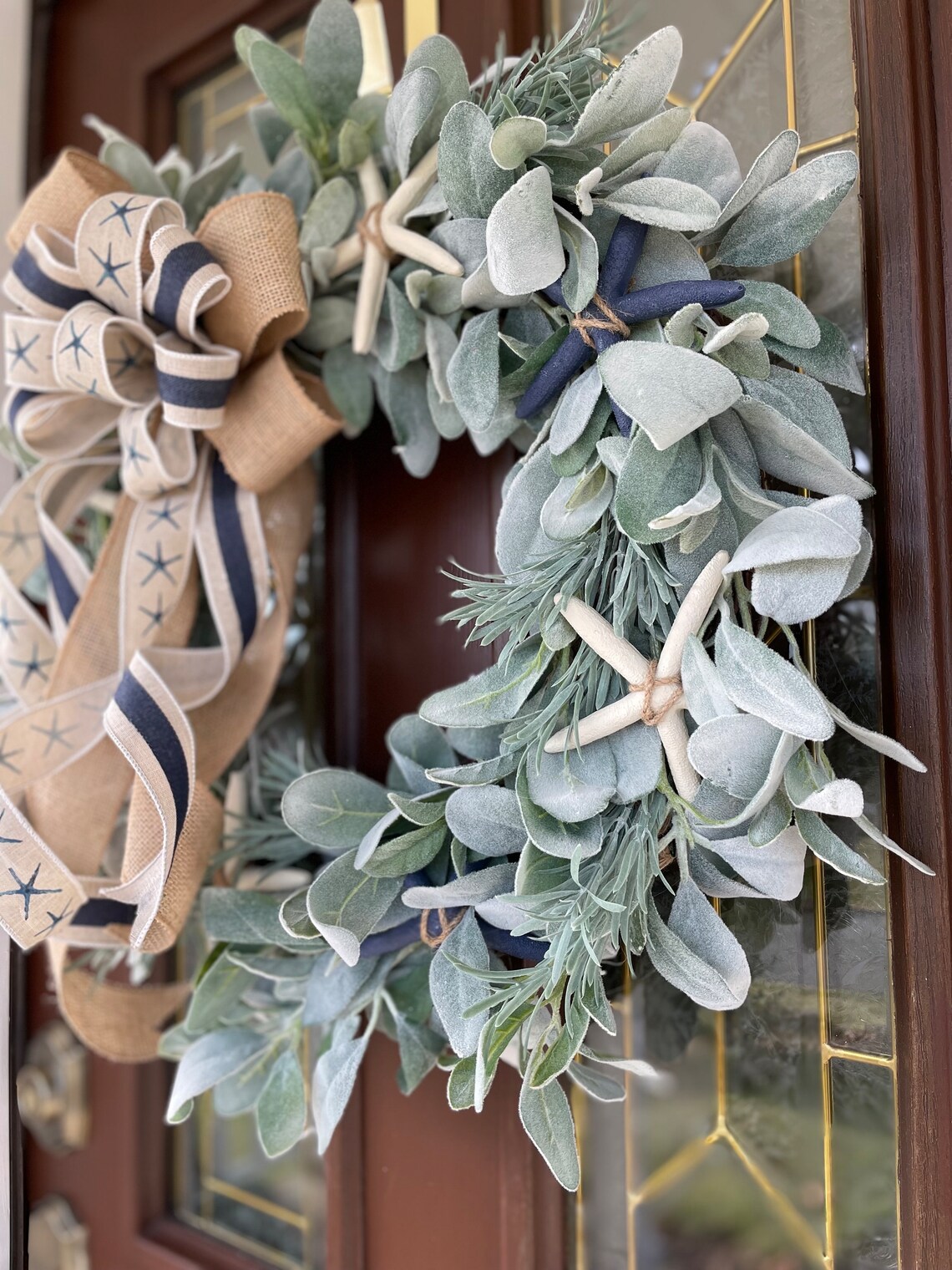 Nautical Wreath for Front Door, Coastal Wreath, Beach Theme Decor ...