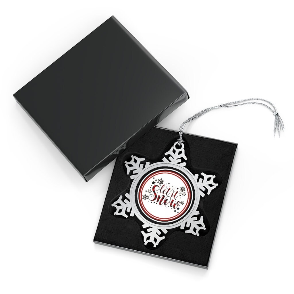 Let It Snow Snowflake Ornament | Etsy