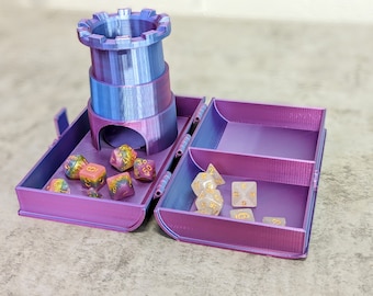 3D Printed Dice Tower Pop Up Book Digital Download - Print Your Own Dice Tower
