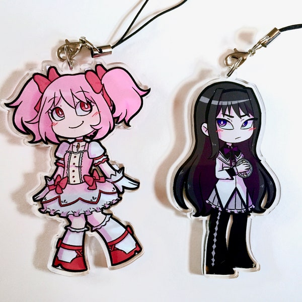 Madoka/Homura Keychains