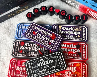 Dark Romance Decor | Reader Gift | Bookish Shelf Ticket | Romance Lover Gift