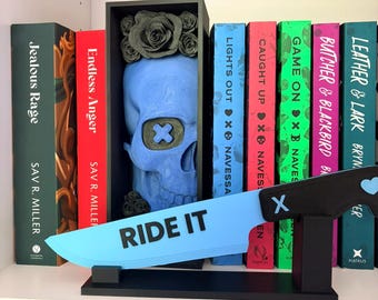 Lights Out Inspired Decorative Knife | Dark Romance Gift | 3D Printed Bookish Decor | Reader Shelf Accessory