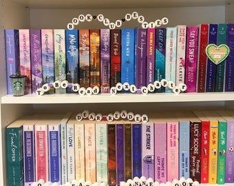 3D Printed Friendship Bracelet Shelf Sign | Romance Reader Decor