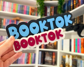 BookTok Sign | Bookish Decor | Reader Shelf Aesthetic | Book Lover Gift | Bookish Room Decor | 3D Printed Sign
