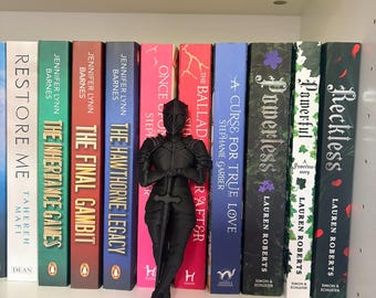 Knight Bookshelf insert | Fantasy Bookend Decor | Armor Shelf Figure | Bookish Shelf Styling