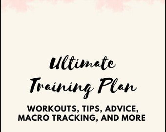 Ultimate Training Plan, Workout plan, training guide, lose weight guide, beginners gym guide
