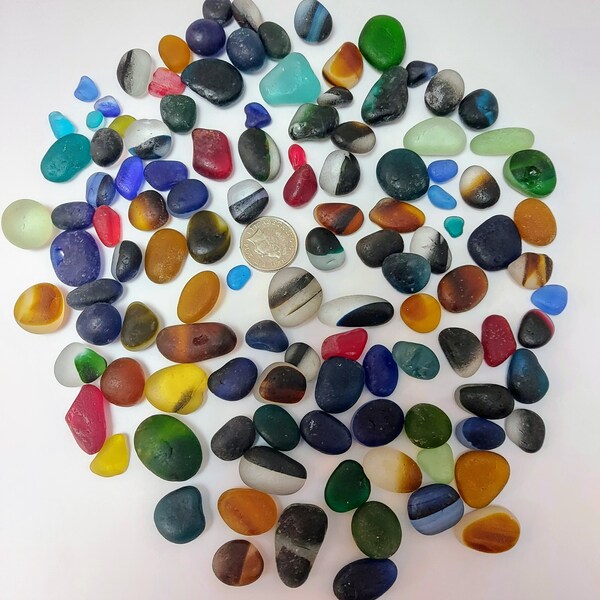 Exquisite Seaham Seaglass 200g Large mini multi Pack