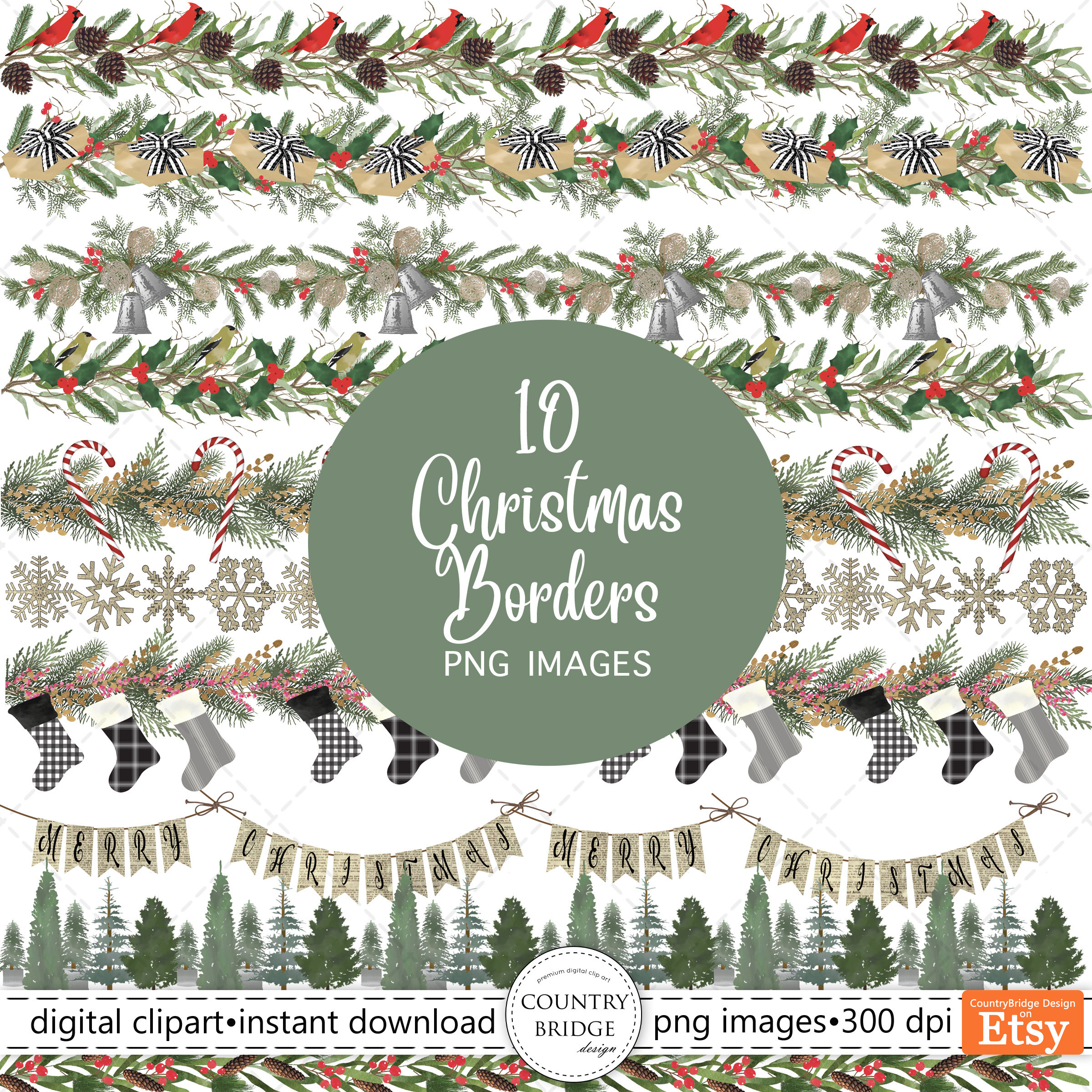 Holiday Border Clipart Free