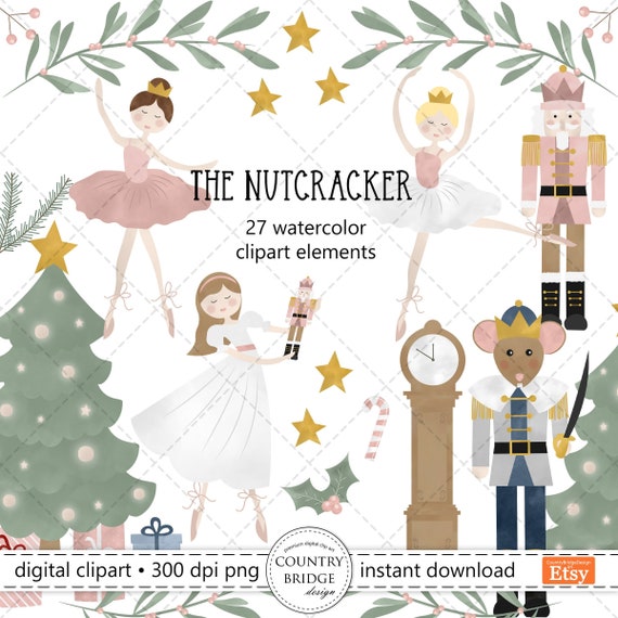 Cascanueces Clipart, Clipart De Navidad, Ballerina Clipart PNG.