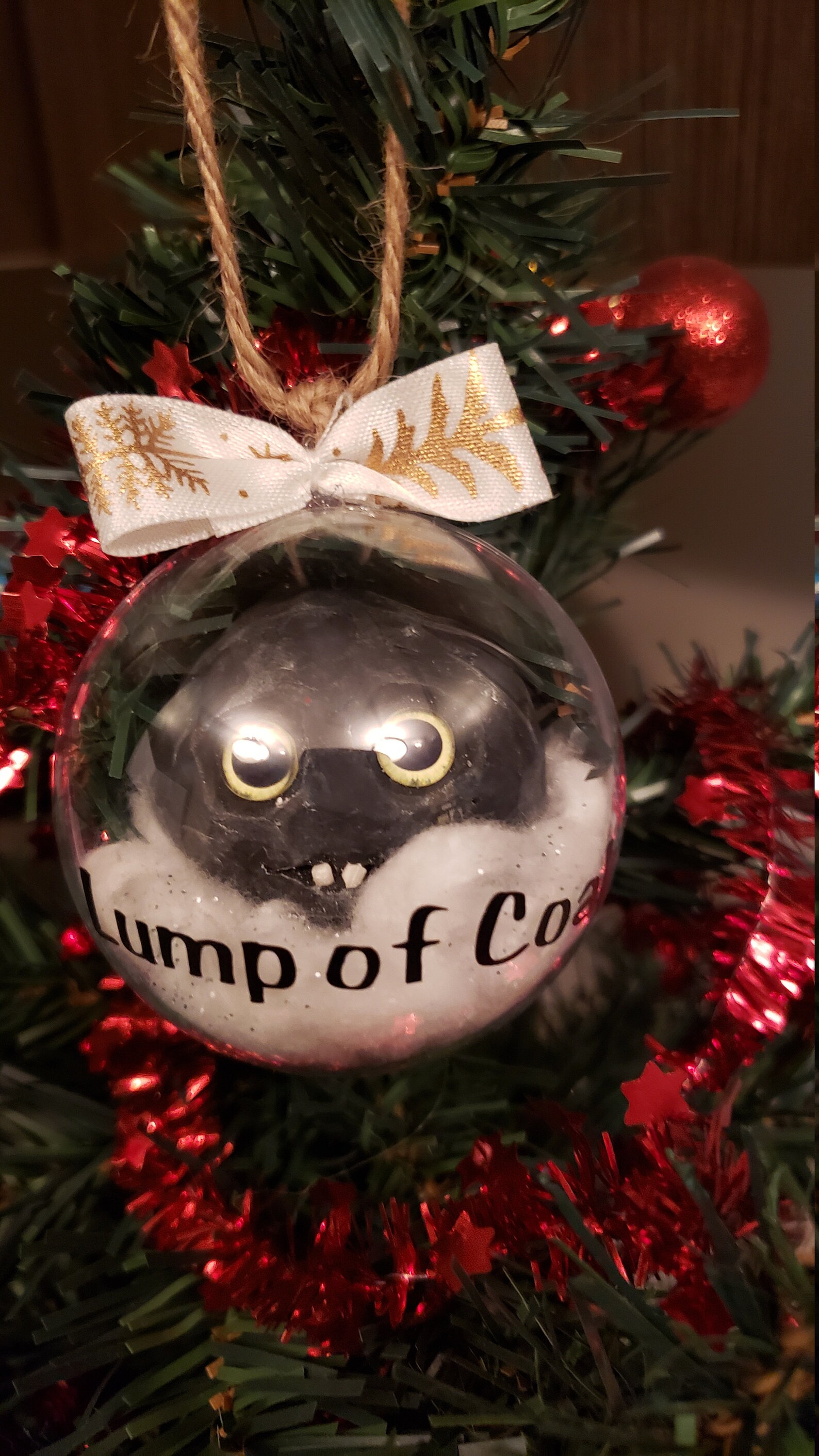 Lump Of Coal Christmas Tree Ornament Etsy
