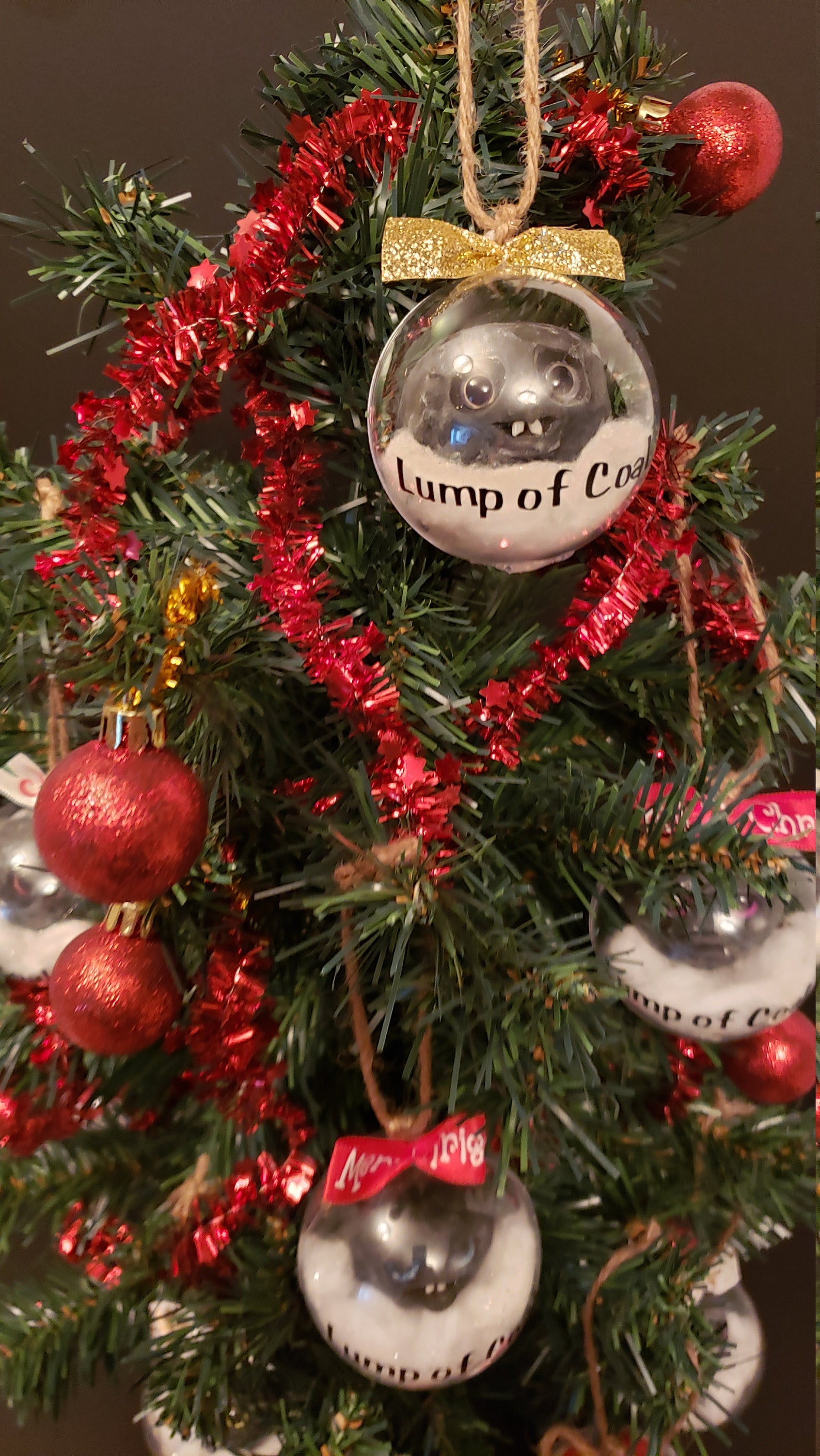 Lump Of Coal Christmas Ornament 