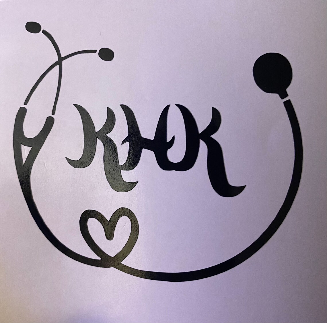 Nurse doctor initials Etsy