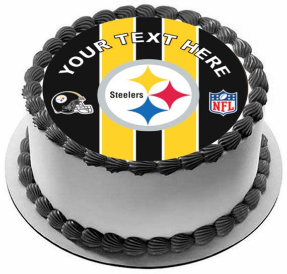 Pittsburgh Steelers Edible Image Cake Topper. Pre-cut Edible | Etsy