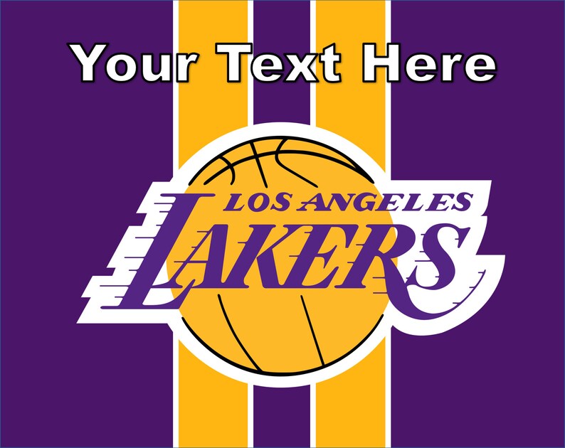 la lakers edible image cake topper pre cut edible sticker etsy