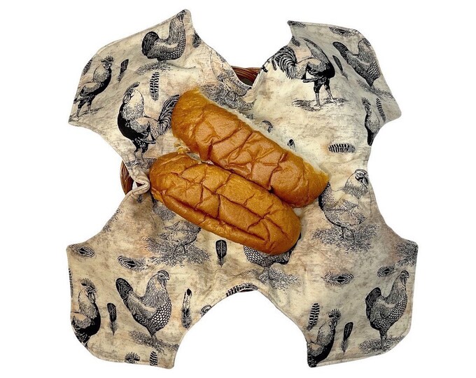 Bun Warmer, Bread Basket Liner, Bread Warmer, Bread Basket Linen, Roll