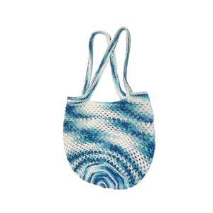 Farmers Market Tote Bag, Crochet Market Bag Handmade, Crochet Market Tote Bag, Crochet Shoulder Bag, Reusable Grocery Bag, Zero Waste Bag