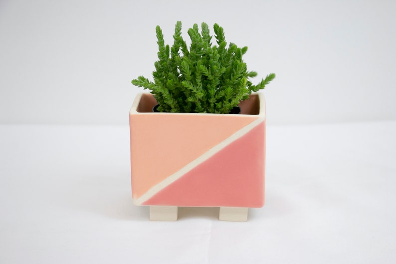 Rectangular Geometric Succulent Planter image 2