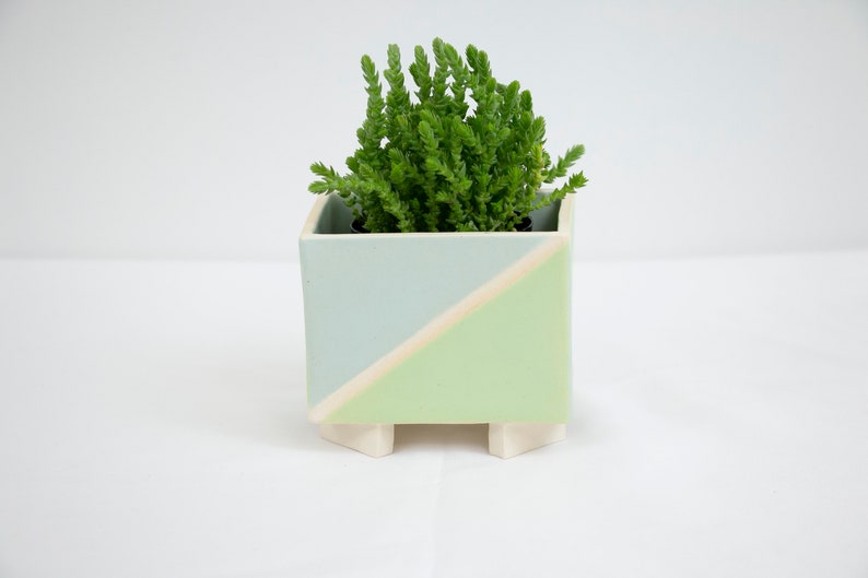 Rectangular Geometric Succulent Planter image 6