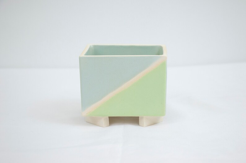 Rectangular Geometric Succulent Planter image 3