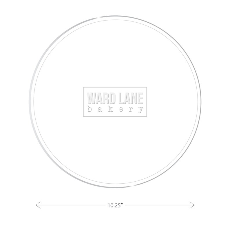 Acrylic cake discs for 6\u201d 8\u201d and 10\u201d cakes. Set of 3, re-usable