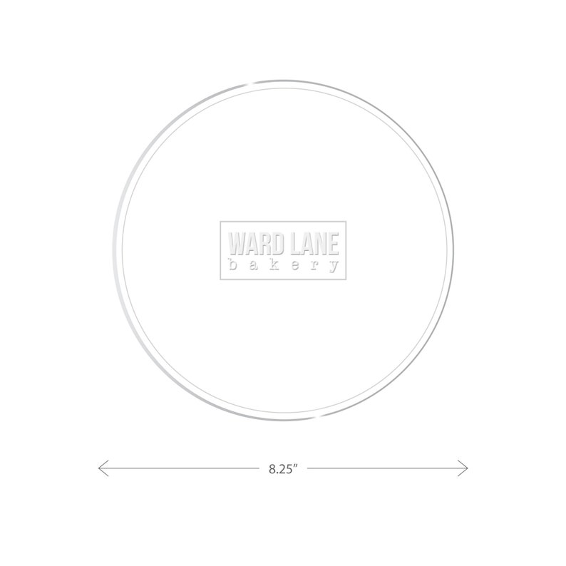 Acrylic cake discs for 6\u201d 8\u201d and 10\u201d cakes. Set of 3, re-usable