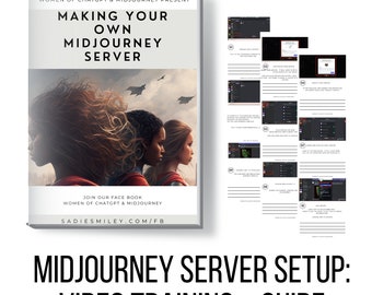 Midjourney How to Guide: Creating Your Own Server PDF Ebook + Video Training