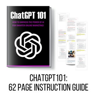 ChatGPT 101: AI Getting Started Guide Ebook PDF Digital Download image 1