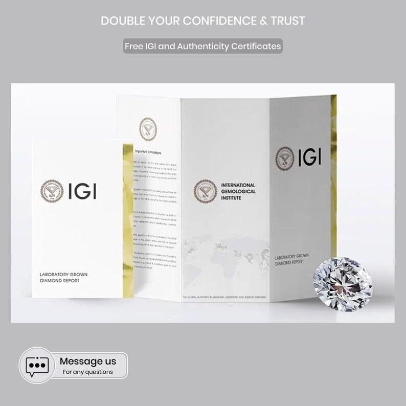 IGI Certified 1-2 CT Oval Lab Grown Diamond Engagement Ring, Handmade image 10