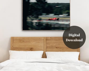 Póster de Ferrari F1, impresión de Fórmula 1, arte de pared de coche Ferrari F1, vintage, letrero minimalista de Hamilton Leclerc, equipo de carreras Ferrari, descarga