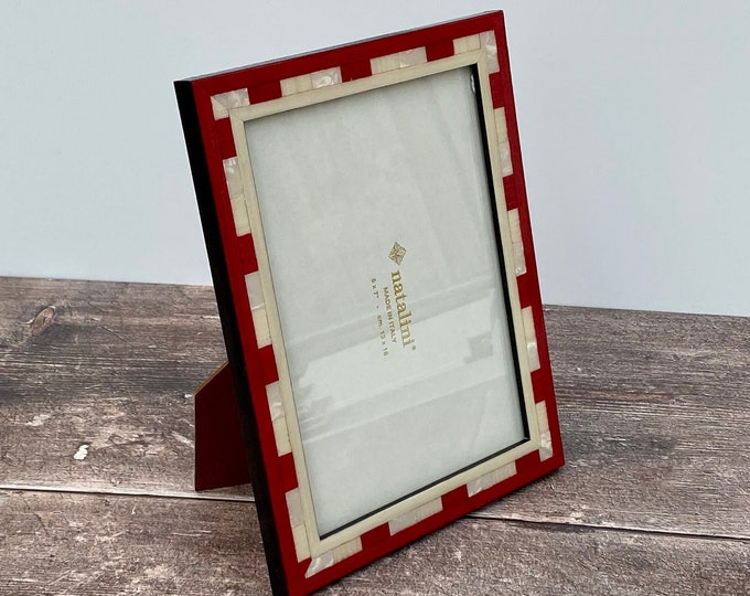 Natalini Red Marquetry Photo Frame Made in Italy 5x Etsy