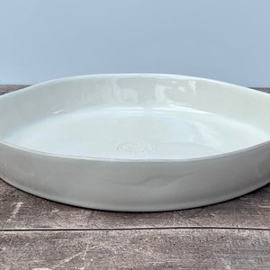 White Pie Dish, 30cm