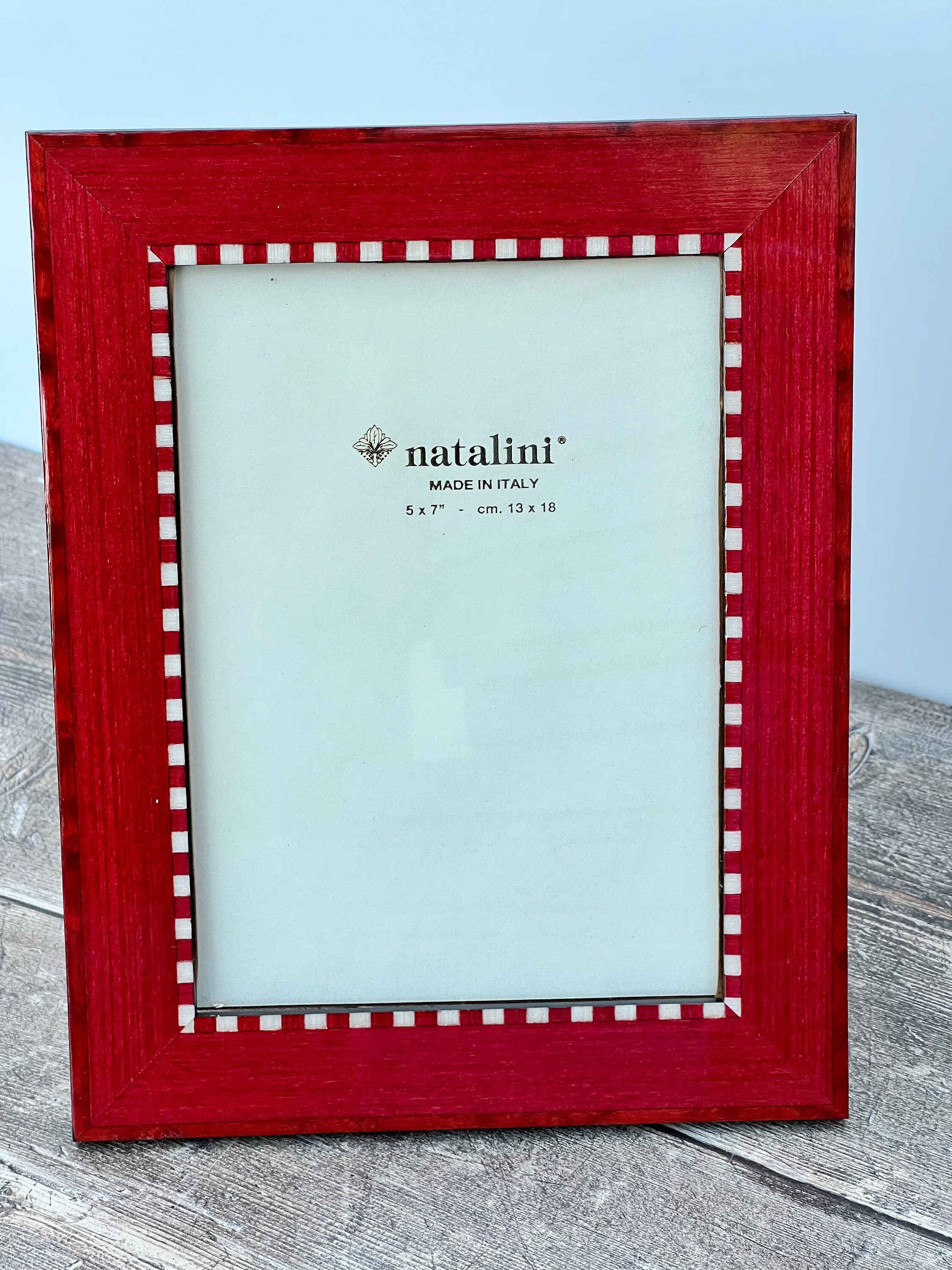 Natalini Red Checked Patterned Photo Frame Made in Italy Etsy
