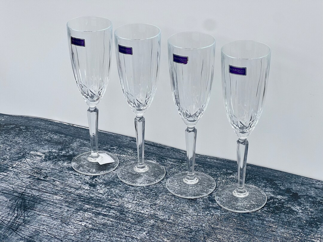 Waterford Marquis Sparkle Champagne Glasses Box of 4 Etsy UK