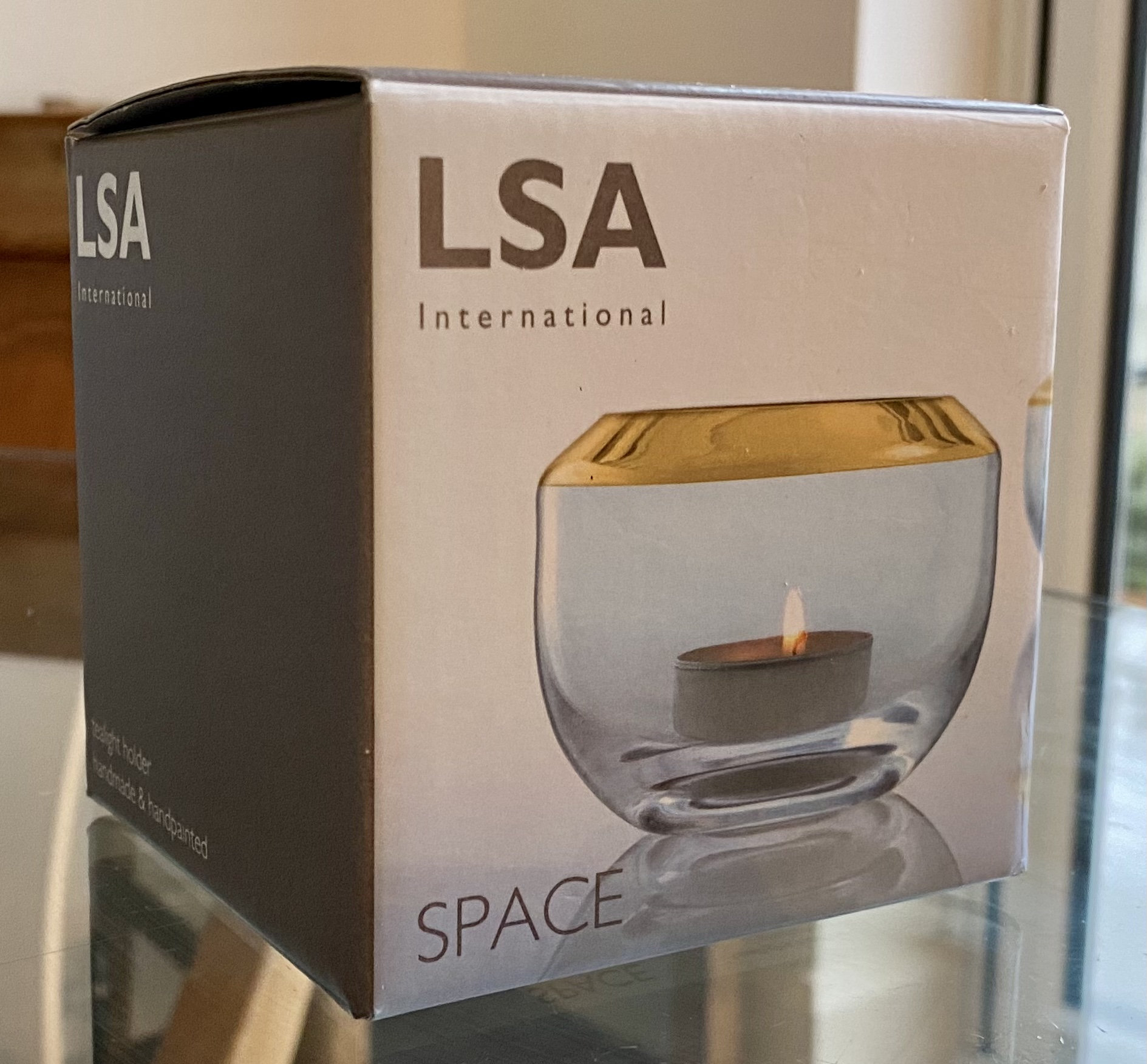 LSA Gold Space Tea Light Holder Etsy UK