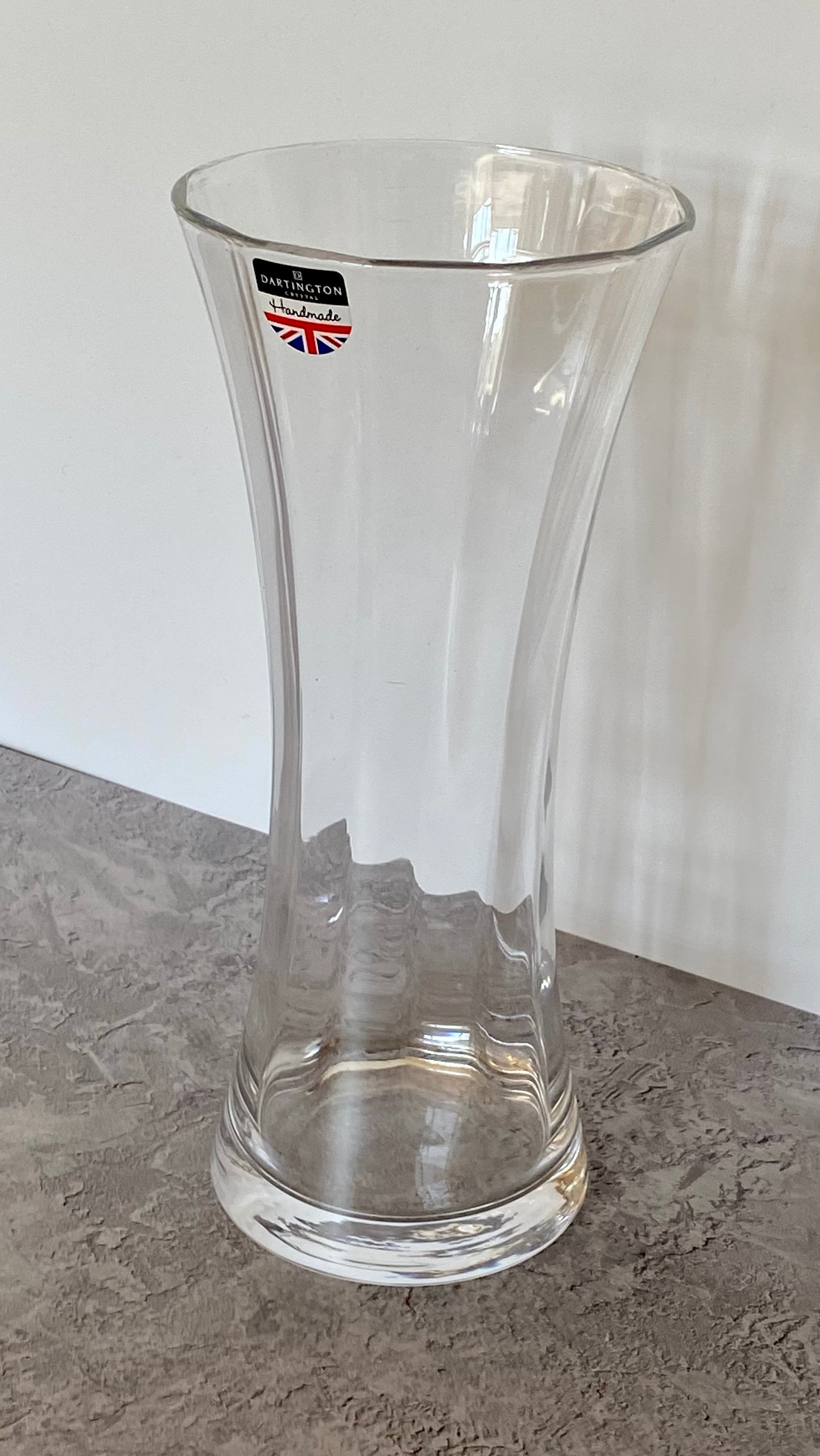 Dartington Fine Quality Crystal Vase 26cm x 11.5cm Etsy
