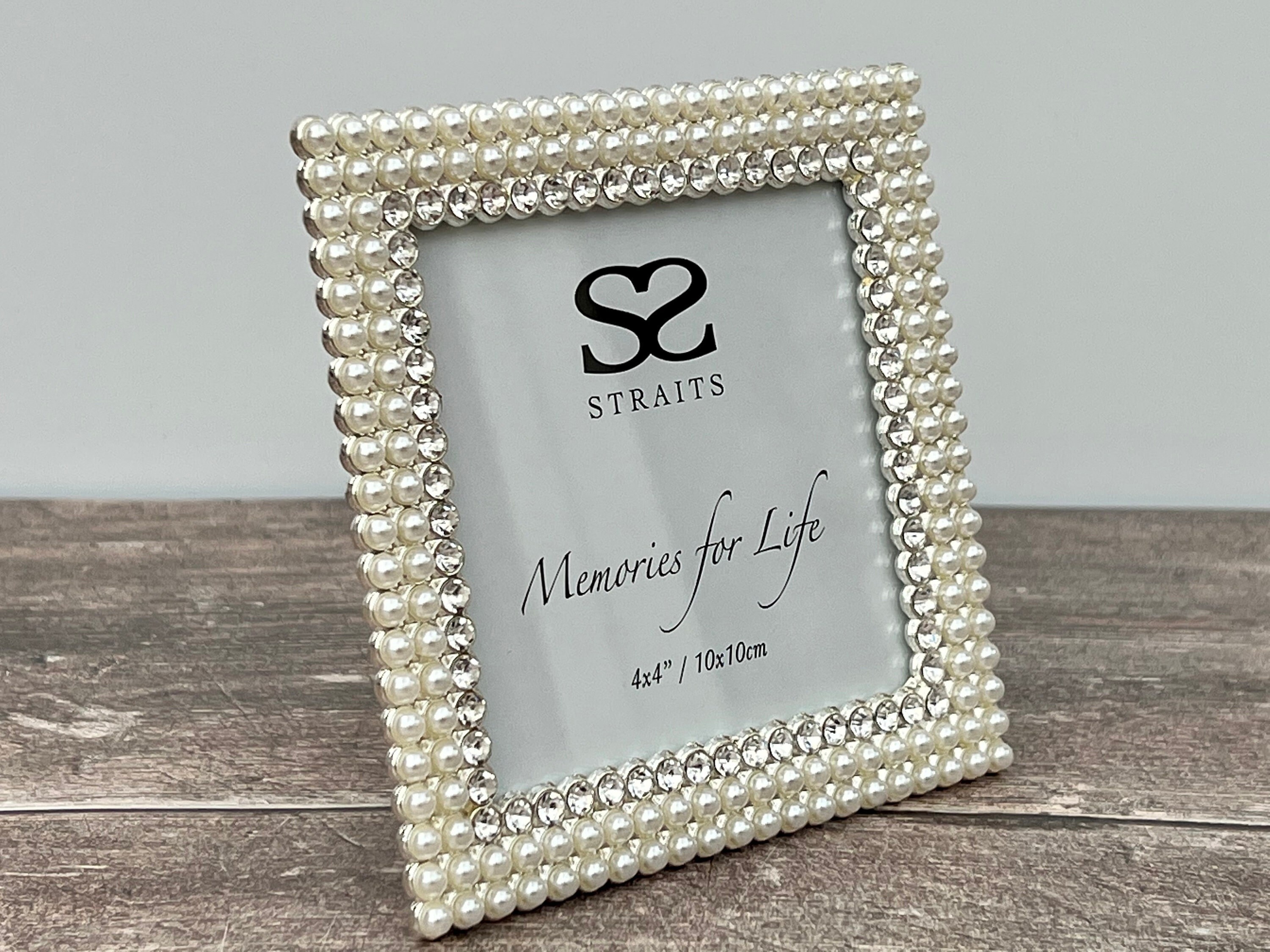 Special Moments Memories Collection Gold Glitter Square Photo Frames, 4x4  in.