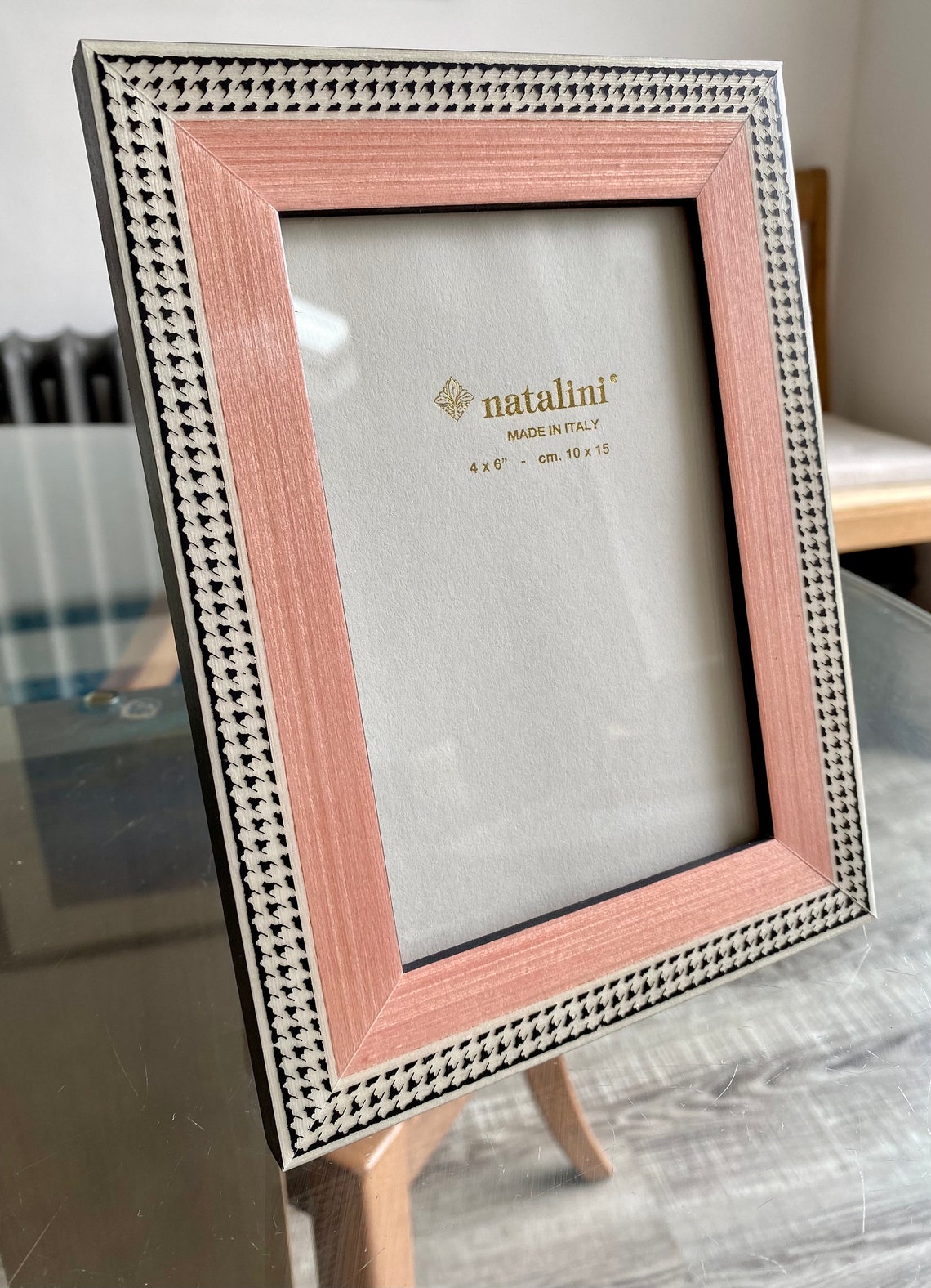 Natalini Pink and Black Patterned Photo Frame made in Italy | Etsy